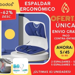 Cojín de Soporte Lumbar Ergonómico para Silla de Oficina